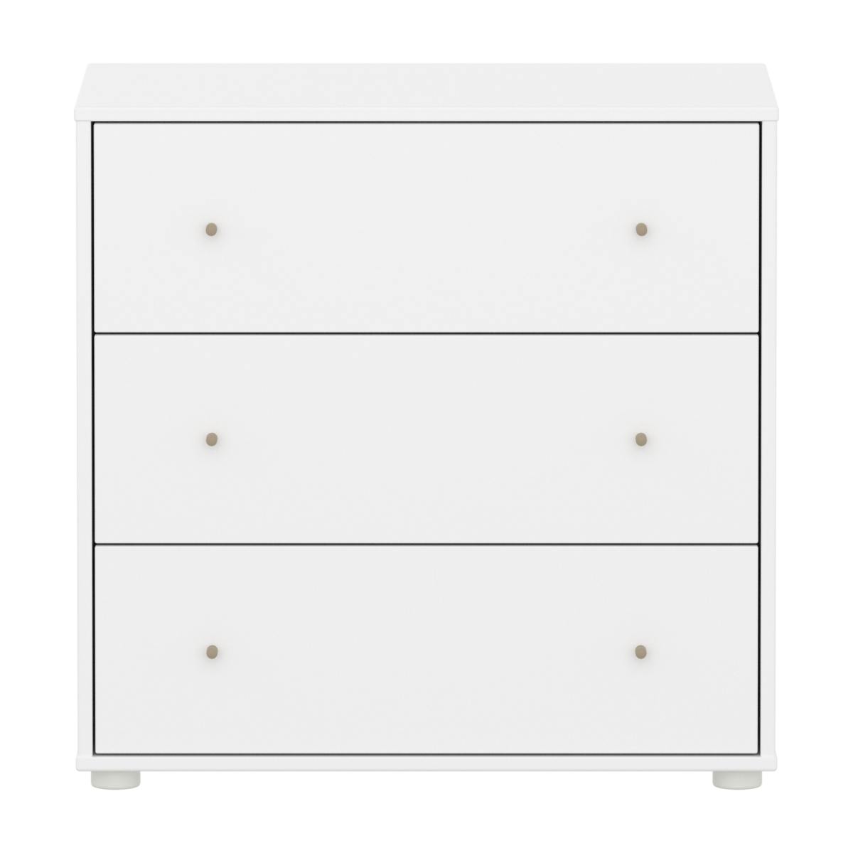Commode à 3 tiroirs SAGA Flexa blanc oat