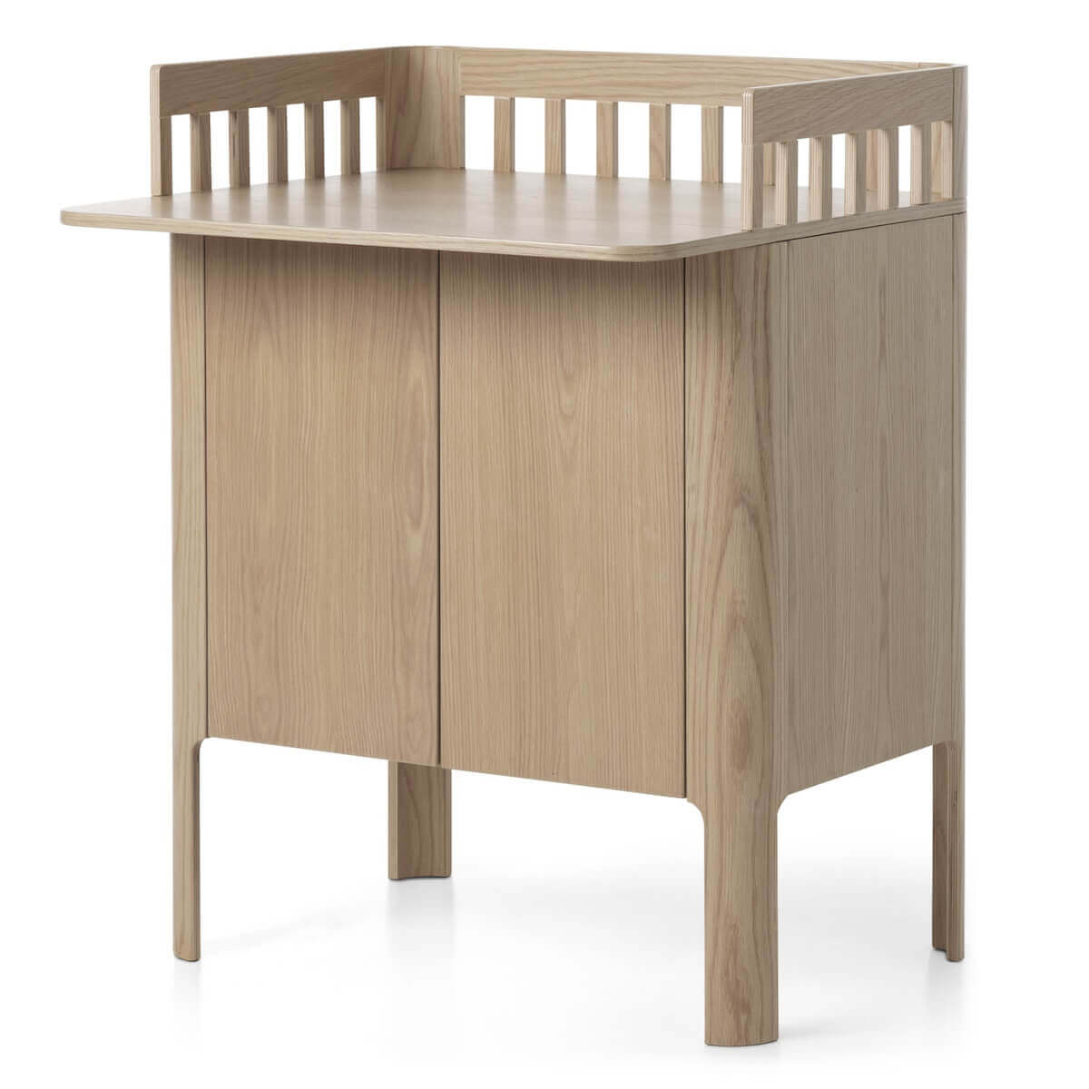 Commode à langer 2 portes NOVA Flexa Oak clear lacq.
