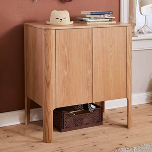 Commode à langer 2 portes NOVA Flexa Oak clear lacq.