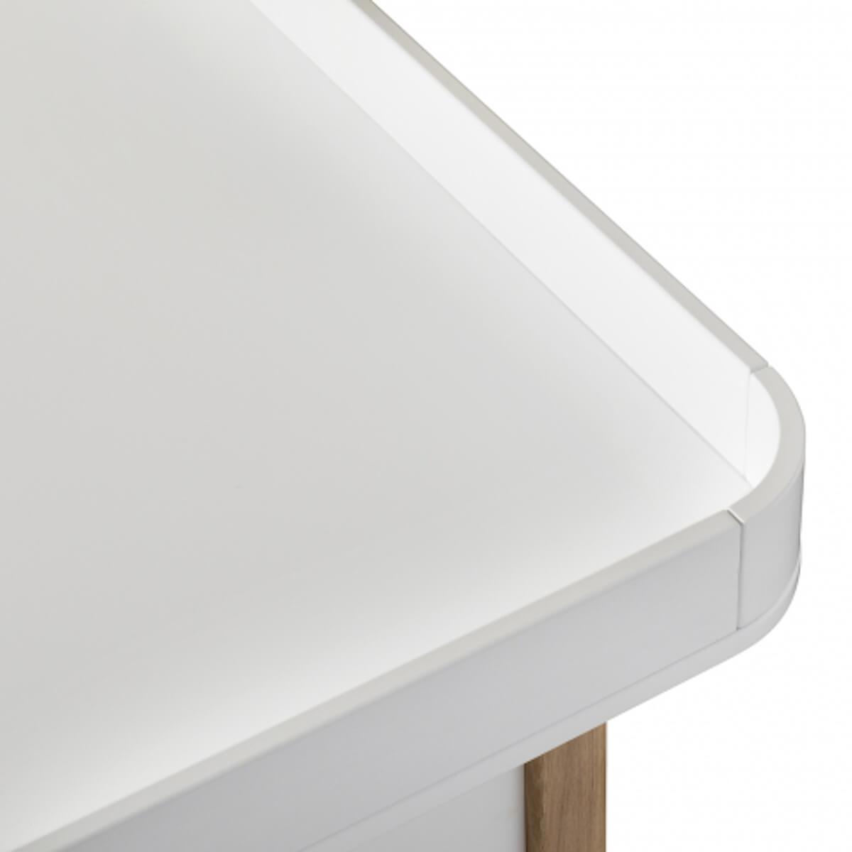 Commode à langer 4 tiroirs WOOD Oliver Furniture blanc-chêne