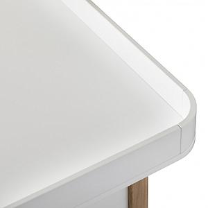 Commode à langer 4 tiroirs WOOD Oliver Furniture blanc-chêne