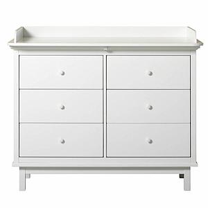 Commode à langer 6 tiroirs SEASIDE Oliver Furniture blanc