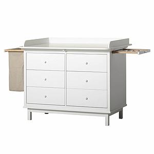 Commode à langer 6 tiroirs SEASIDE Oliver Furniture blanc
