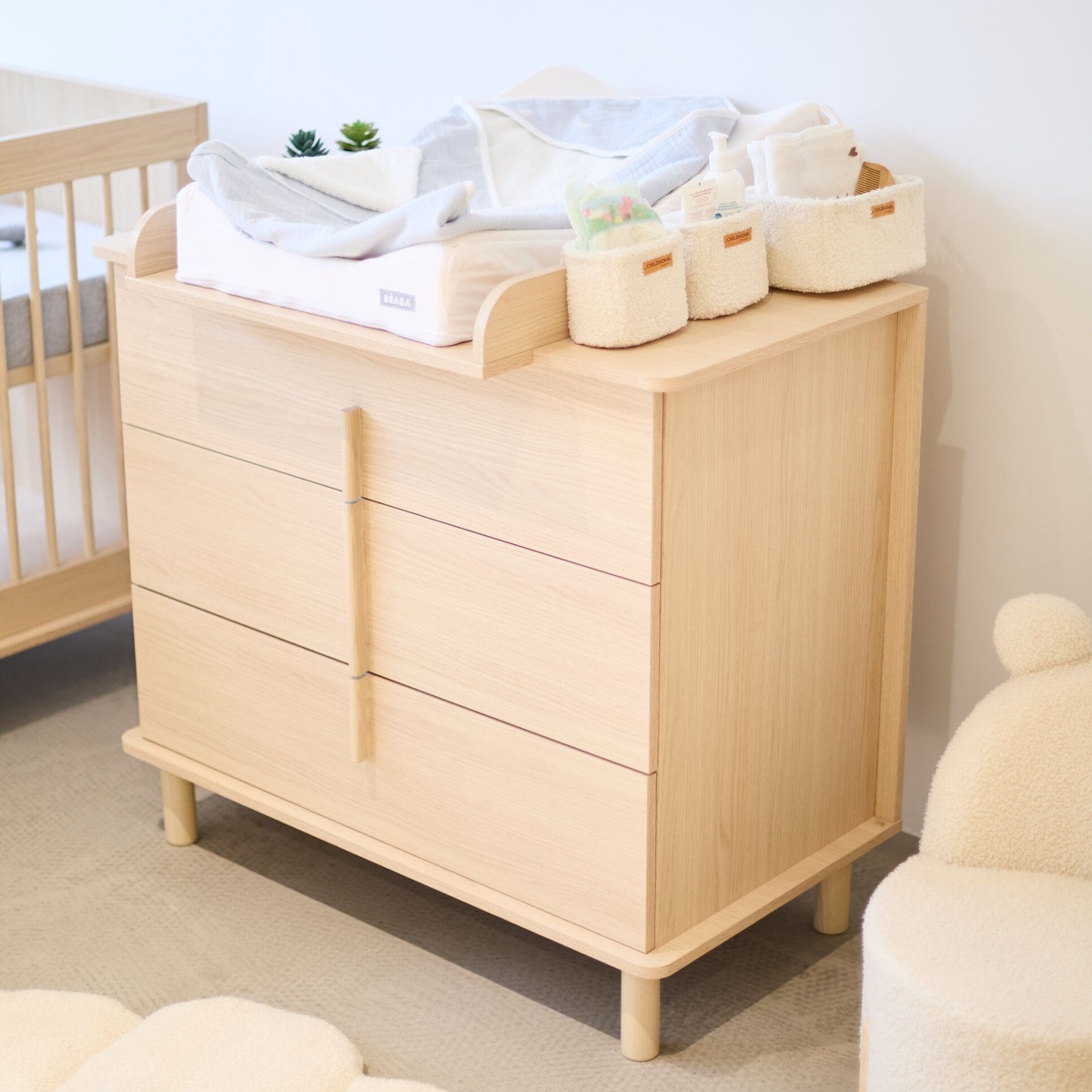 Commode à langer NORDICA Childhome chêne naturel