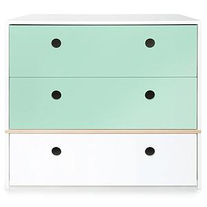 Commode COLORFLEX Abitare Kids façades tiroirs mint-mint-white