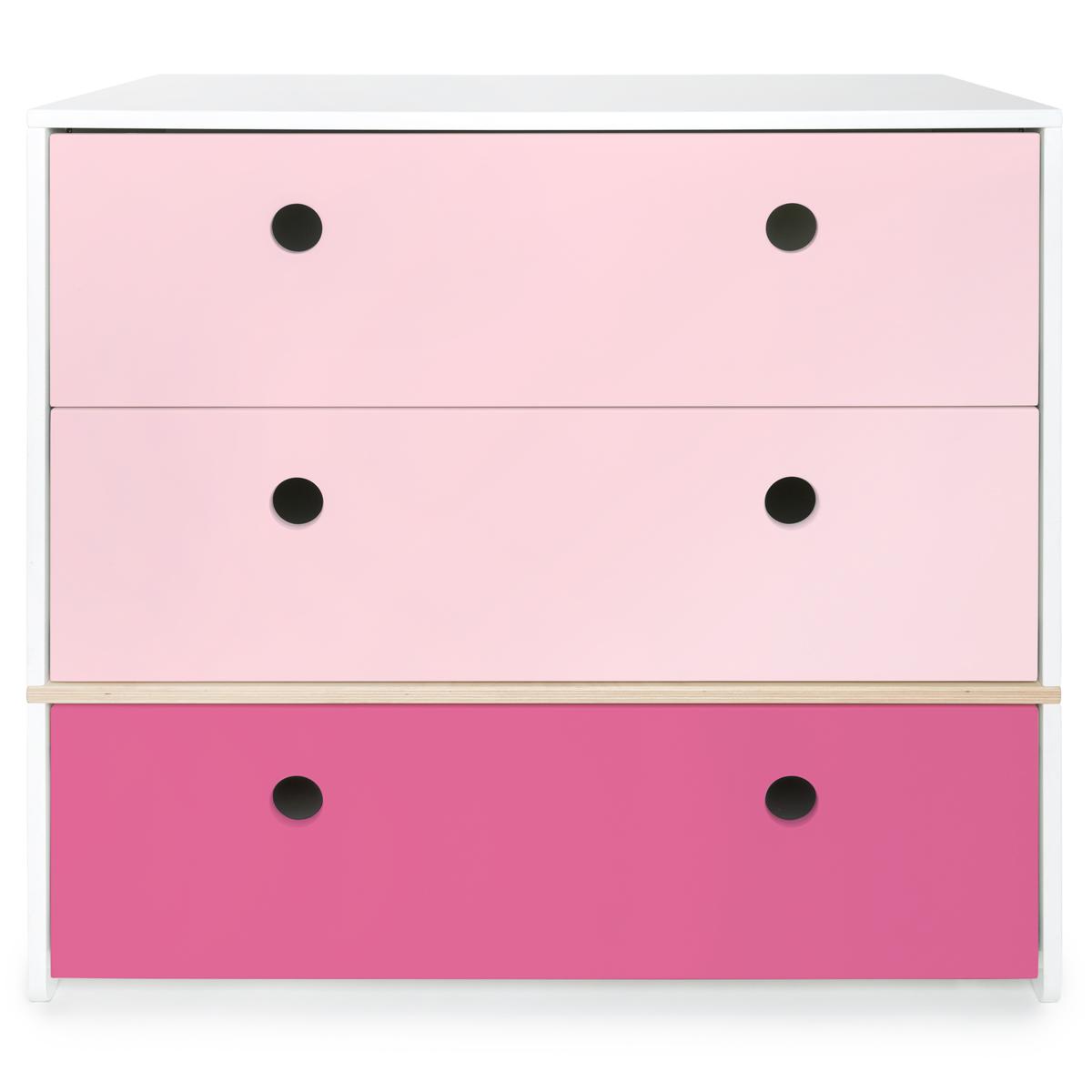 Commode COLORFLEX Abitare Kids façades tiroirs sweet pink-pink 
