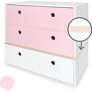 Commode COLORFLEX Abitare Kids façades tiroirs sweet pink-sweet pink-white
