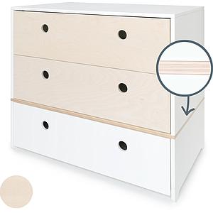 Commode COLORFLEX Abitare Kids façades tiroirs white wash-white wash-white