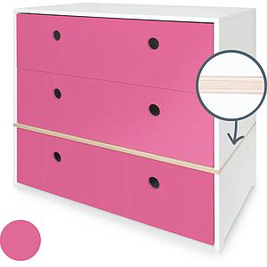 Commode COLORFLEX façades tiroirs pink