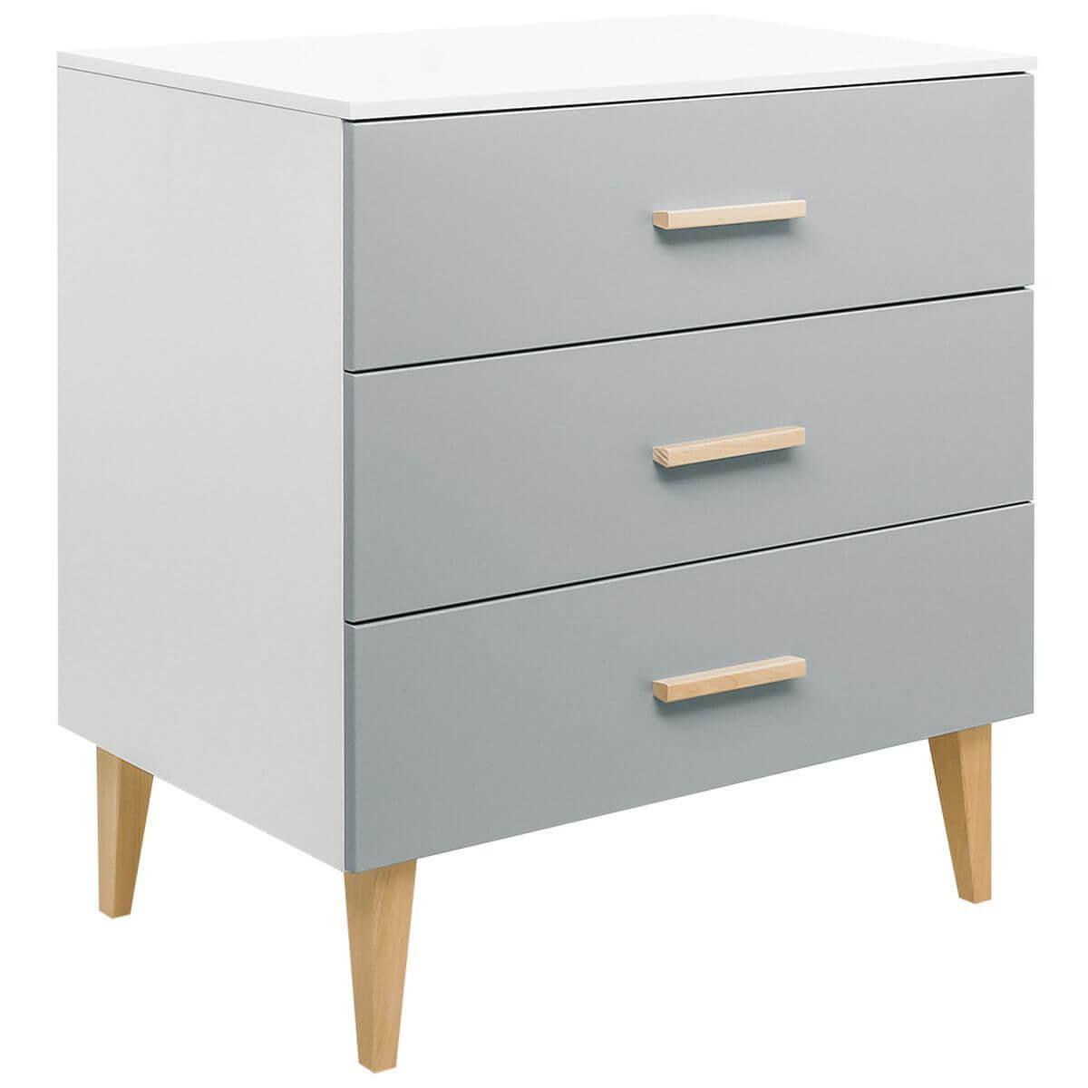 Commode EMMA Bopita blanc-gris