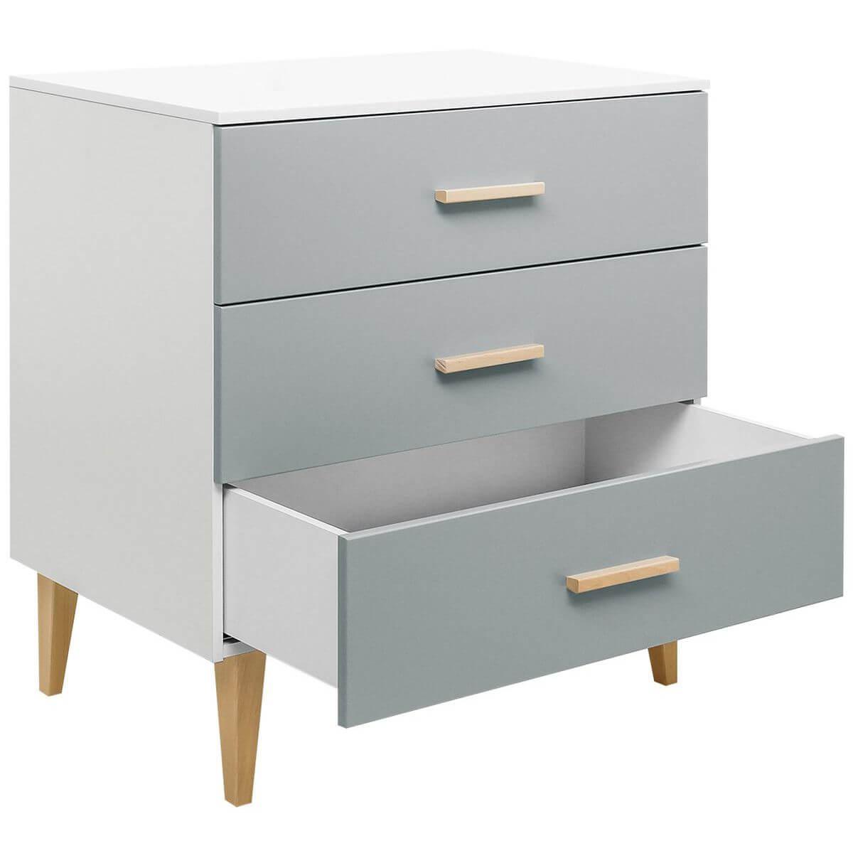 Commode EMMA Bopita blanc-gris