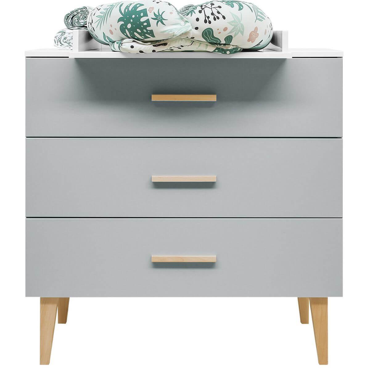 Commode EMMA Bopita blanc-gris