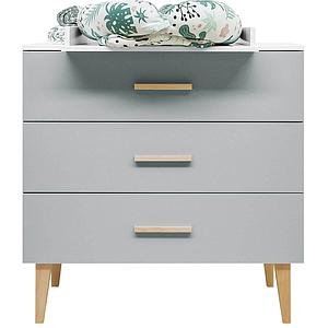 Commode EMMA Bopita blanc-gris