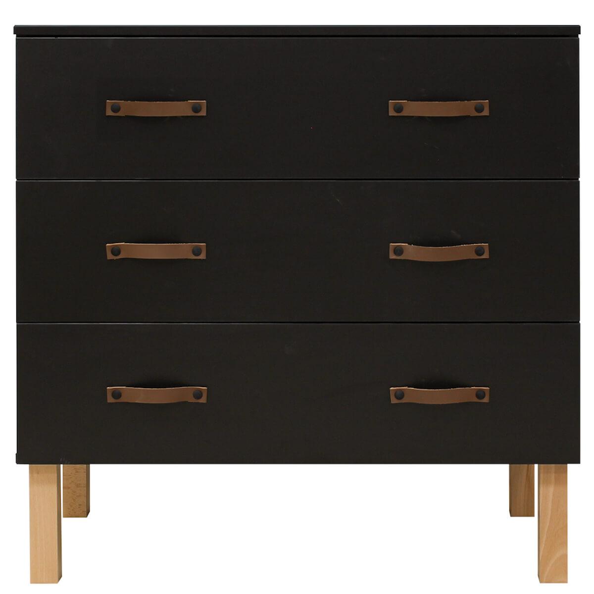 Commode FLORIS Bopita Noir Mat-Naturel