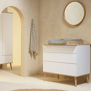 Commode FLOW Quax Chêne naturel-blanc