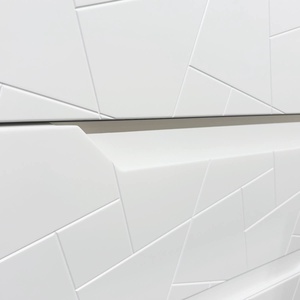 Commode KERA laquée blanc