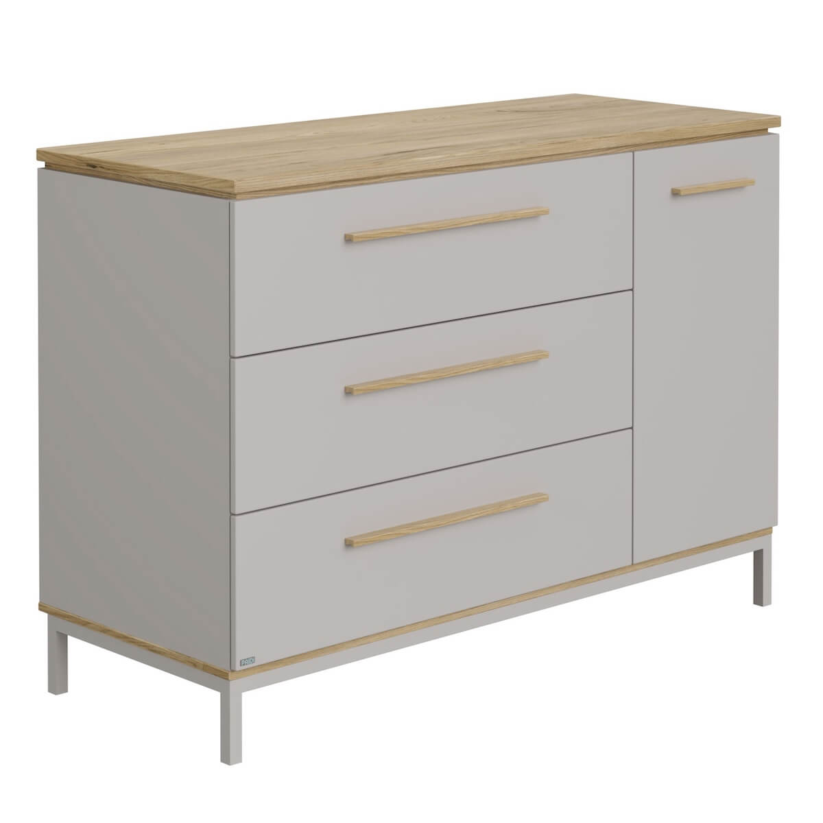 Commode large BENNE Paidi Chêne Montana gris ardoise