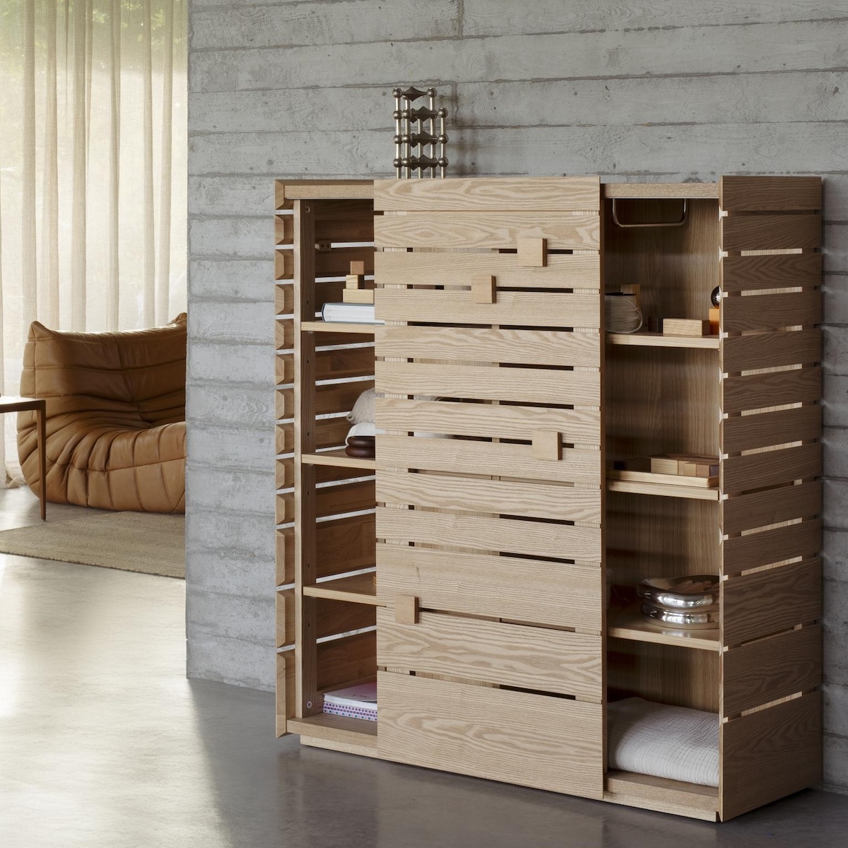 Commode rangement Quax naturel ash