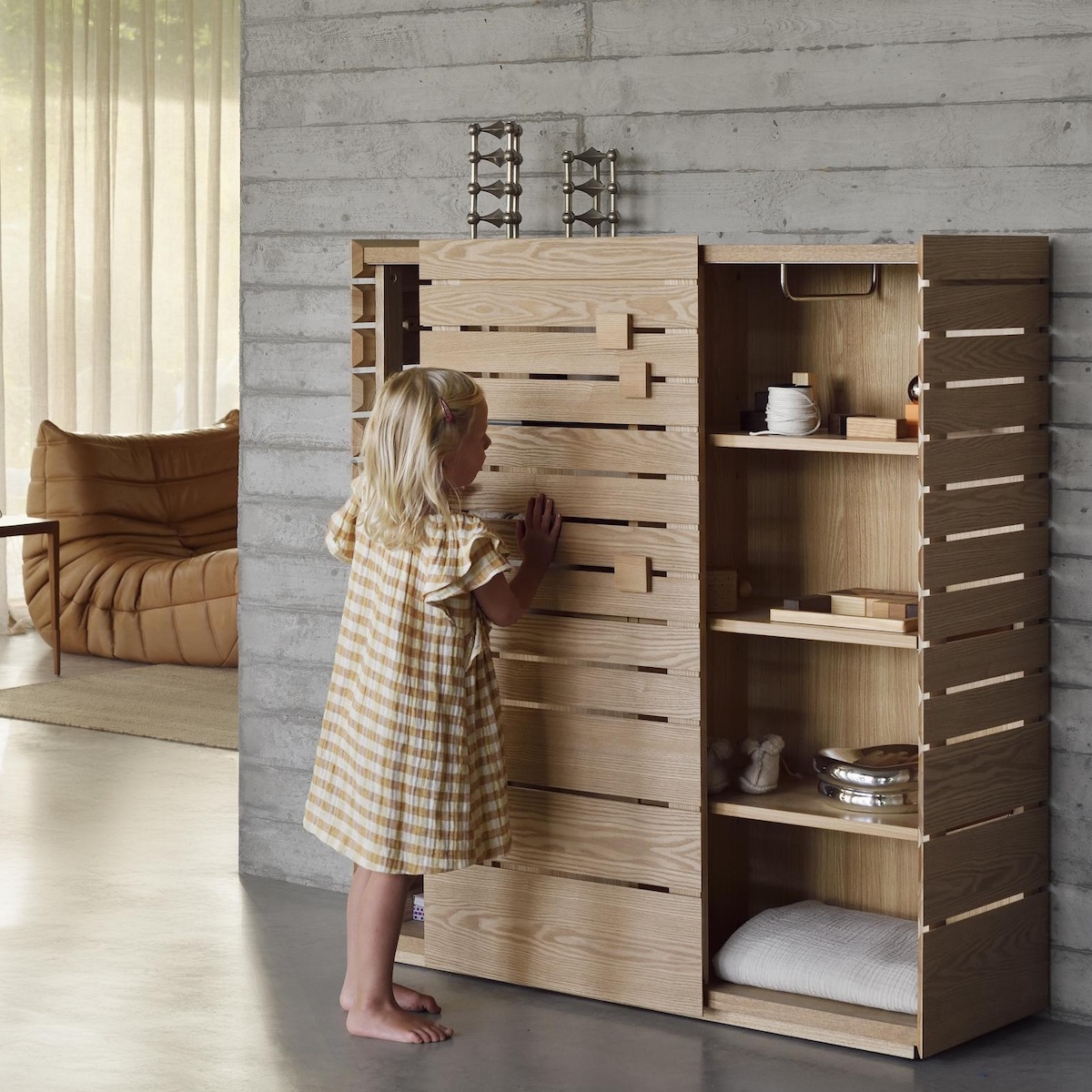 Commode rangement Quax naturel ash