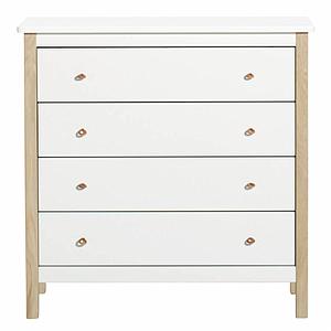 Commode WOOD Oliver Furniture blanc-chêne