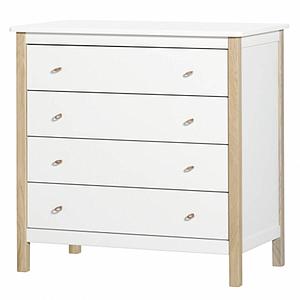 Commode WOOD Oliver Furniture blanc-chêne