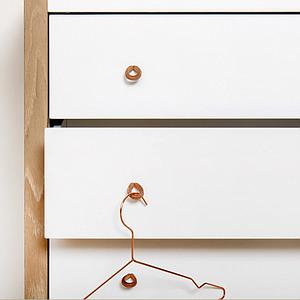 Commode WOOD Oliver Furniture blanc-chêne