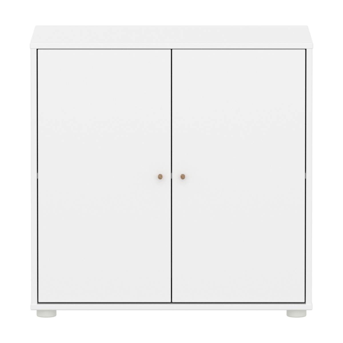 Cómoda 2 puertas SAGA Flexa blanco-roble