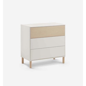 Comoda 3 Cajones DOCO Sleeping Cotinfant Blanc naturel