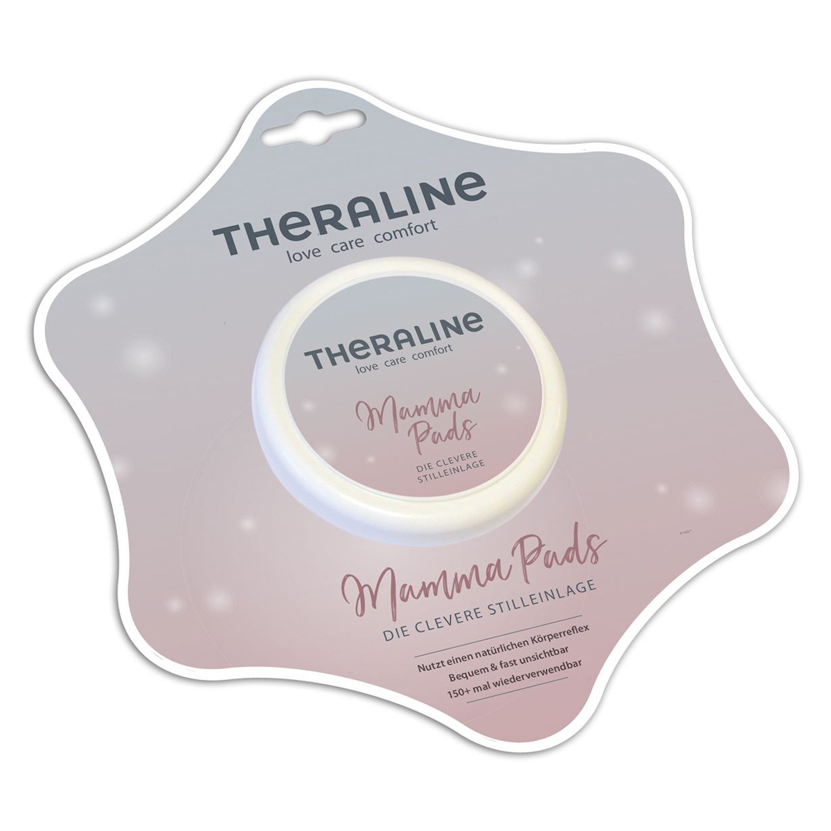 Compresses d'allaitement en silicone Theraline transparent