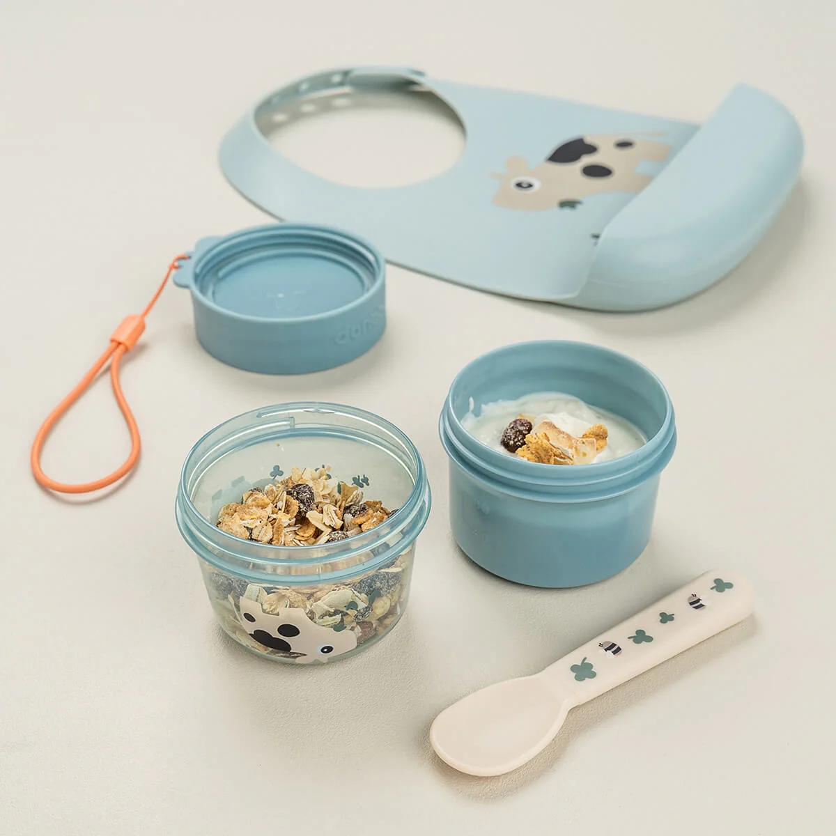 Contenant à collation S Tiny farm Done by deer Blue