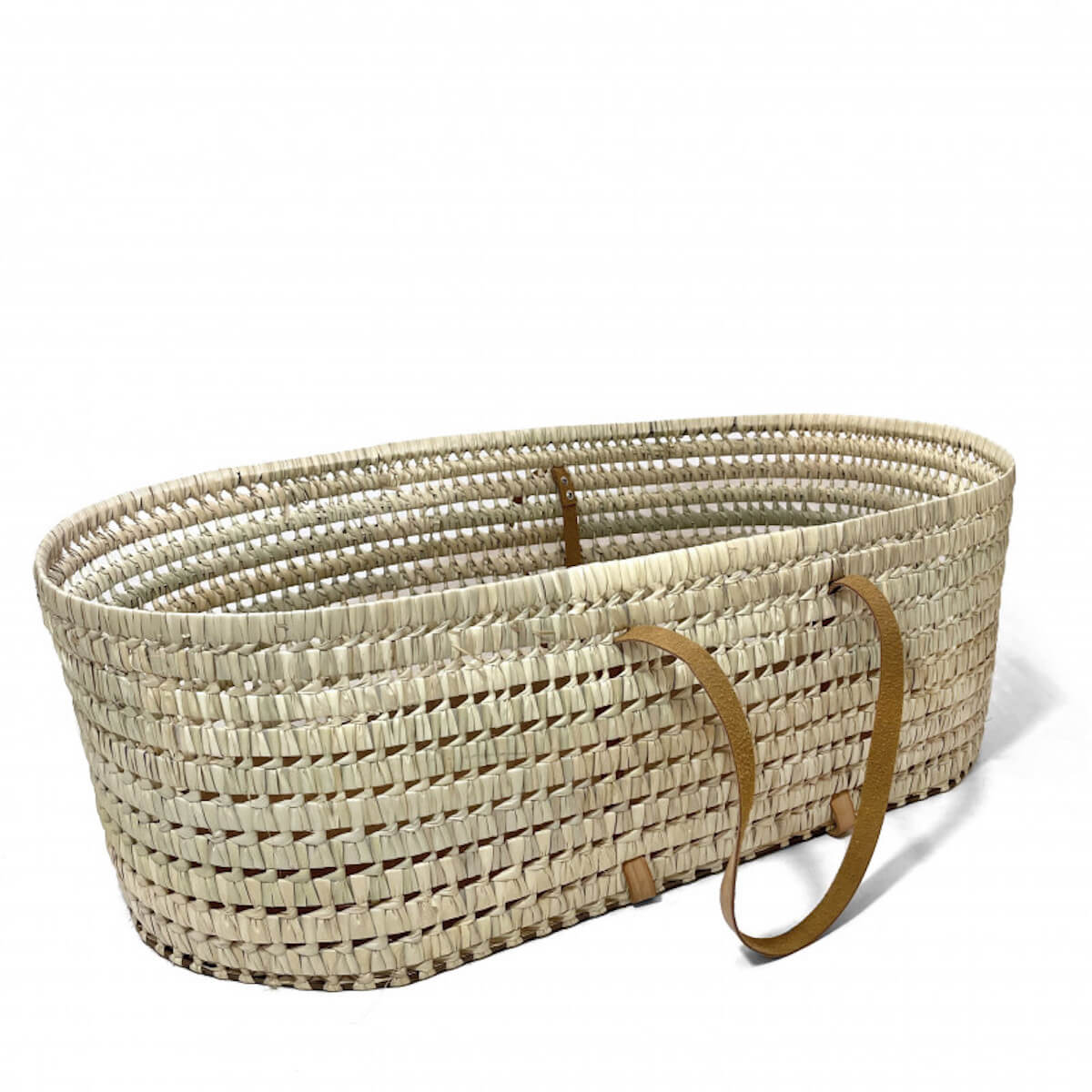 Couffin avec matelas Babyshower anses cuir