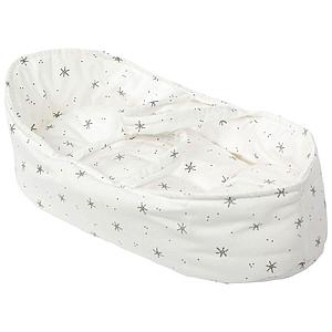 Couffin poupée 36 cm STARS blanc