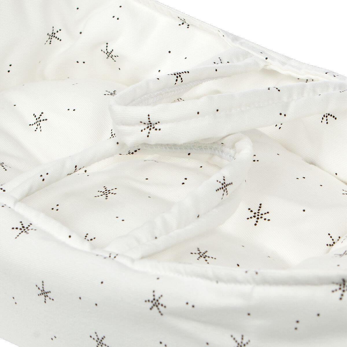 Couffin poupée 36cm STARS blanc