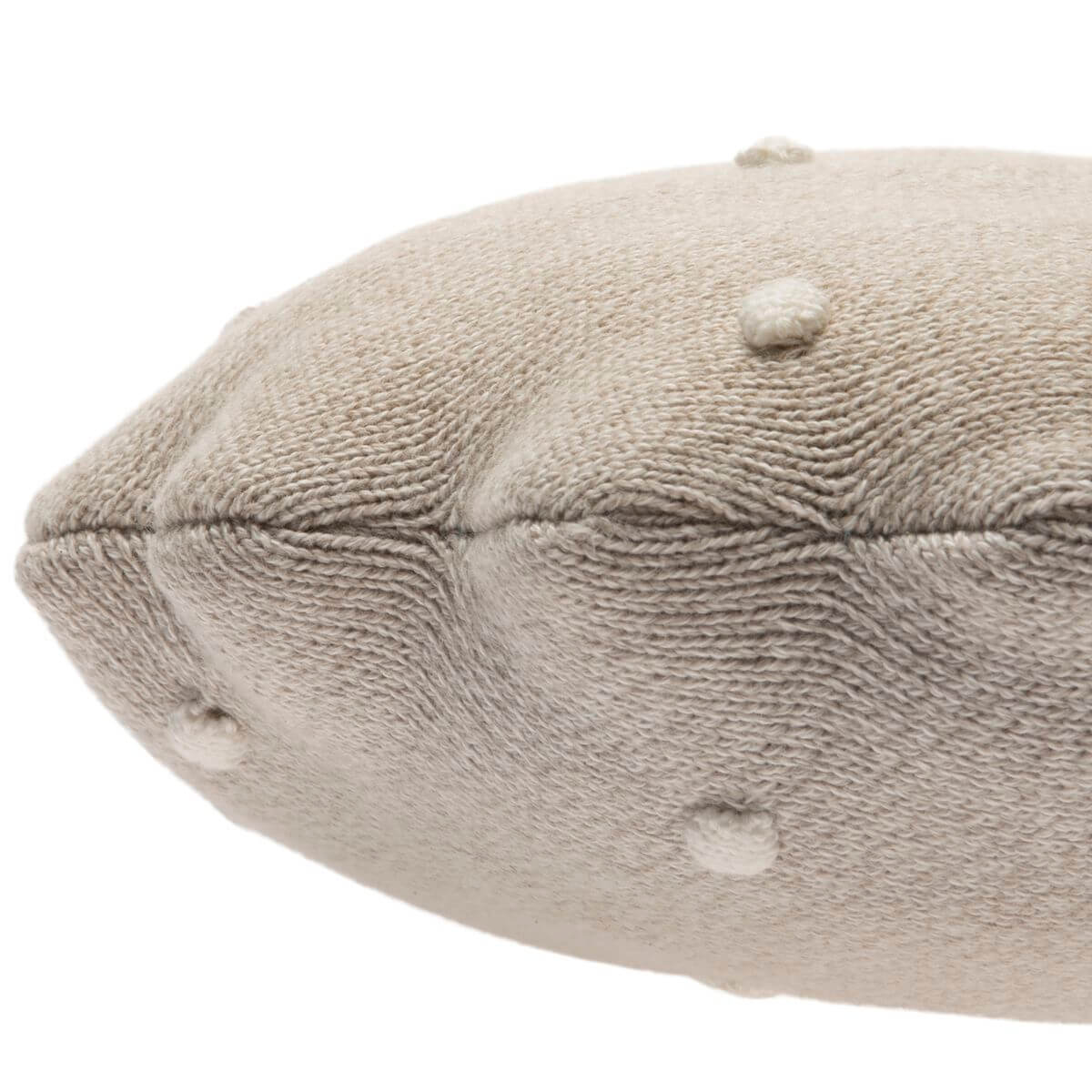 Coussin 25cm ROUND BISCUIT Lorena Canals Dune White