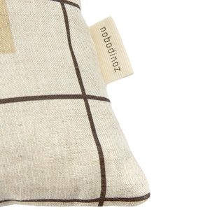Coussin 33x22cm LIN FRANÇAIS VIBES S Nobodinoz Black grid home