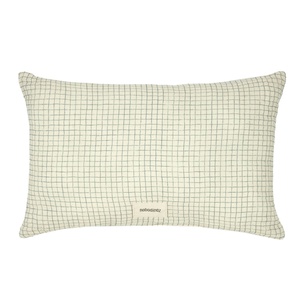Coussin 35x23cm WABI SABI Nobodinoz blue grid