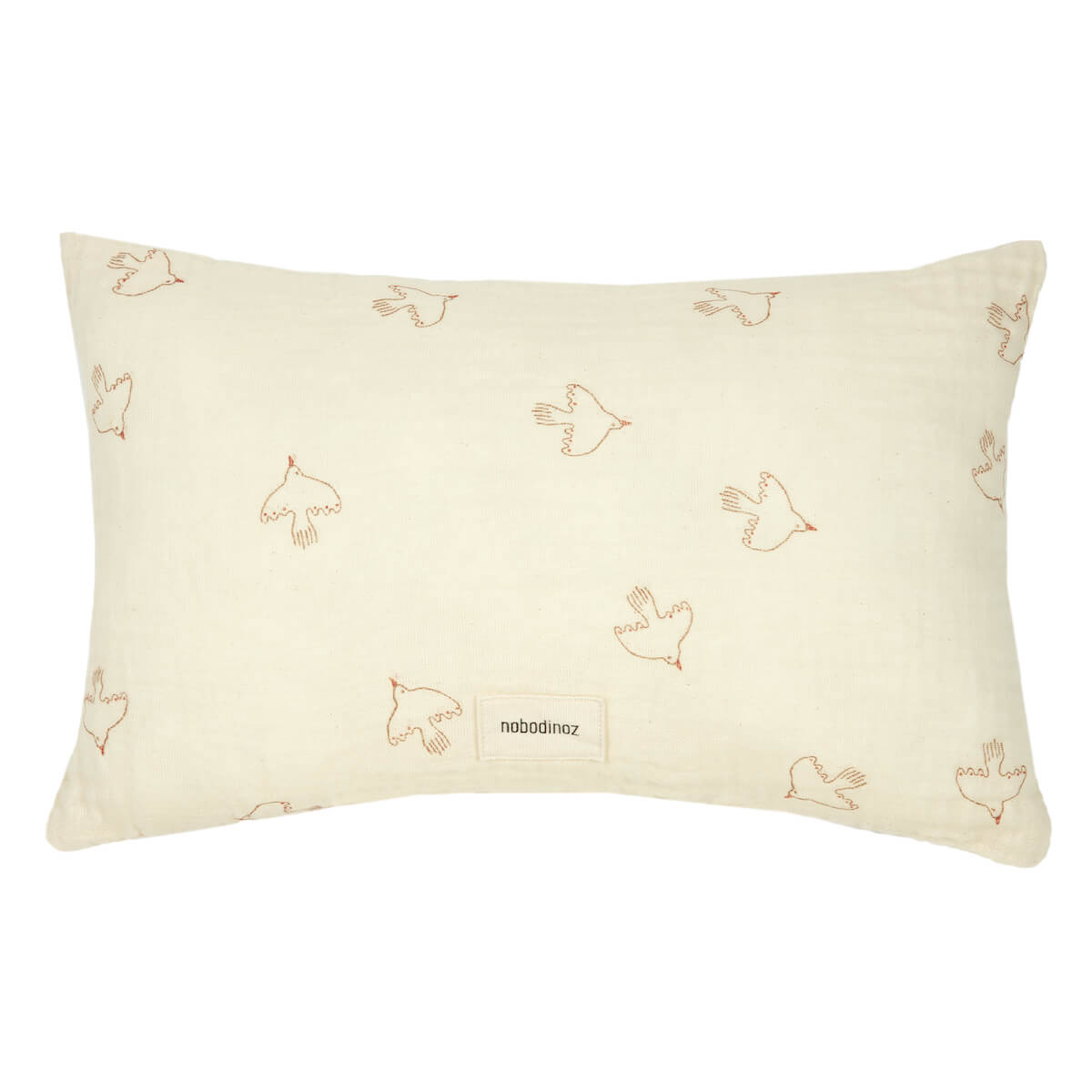Coussin 35x23cm WABI SABI Nobodinoz brown hoshi birds