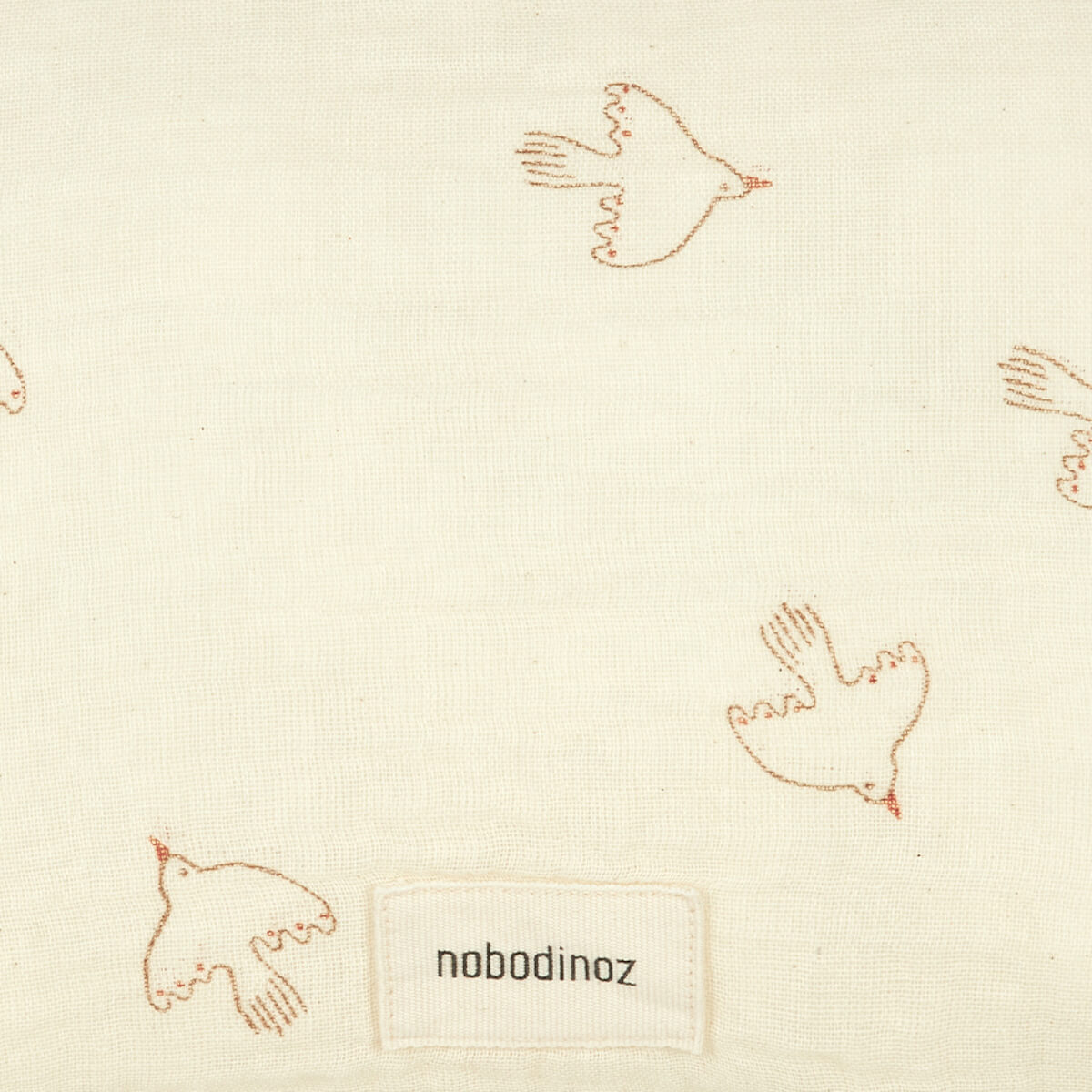 Coussin 35x23cm WABI SABI Nobodinoz brown hoshi birds