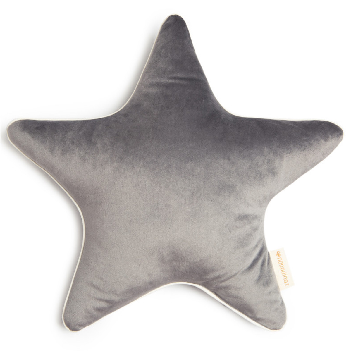 Coussin 40x40cm ARISTOTE STAR VELVET Nobodinoz slate grey