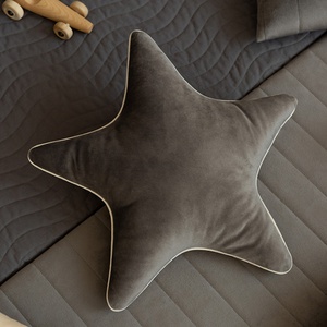 Coussin 40x40cm ARISTOTE STAR VELVET Nobodinoz slate grey