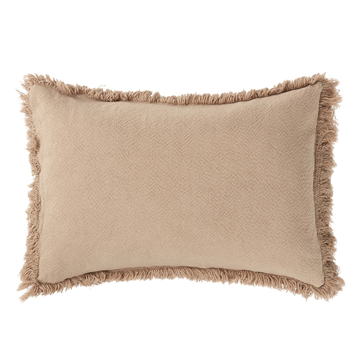 Coussin 45x30cm LANDSCAPE Nobodinoz Fringes sesame