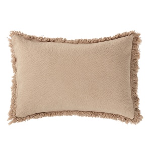 Coussin 45x30cm LANDSCAPE Nobodinoz Fringes sesame