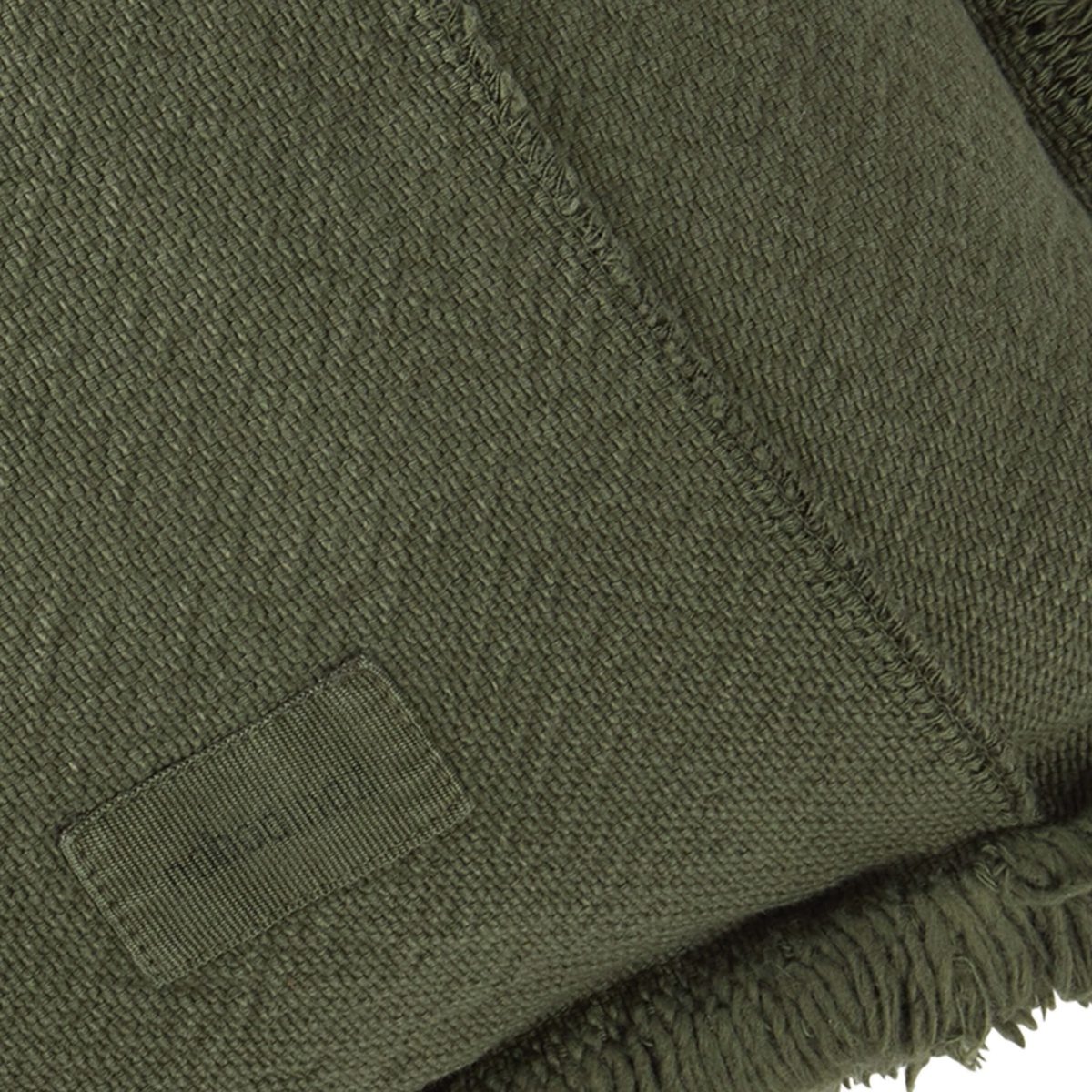 Coussin 45x30cm LANDSCAPE Nobodinoz Fringes vetiver