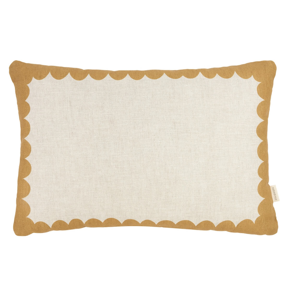 Coussin 45x30cm LIN FRANÇAIS VIBES L Nobodinoz Mustard Vibes