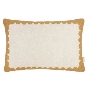Coussin 45x30cm LIN FRANÇAIS VIBES L Nobodinoz Mustard Vibes