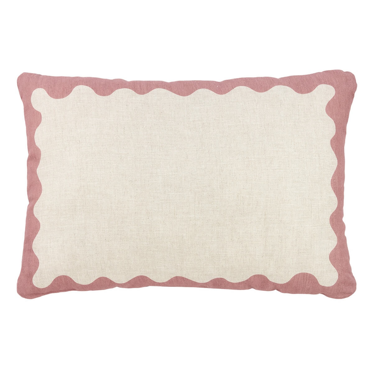 Coussin 45x30cm LIN FRANÇAIS VIBES L Nobodinoz Pink