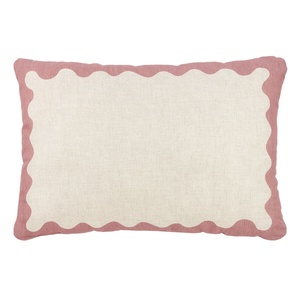 Coussin 45x30cm LIN FRANÇAIS VIBES L Nobodinoz Pink