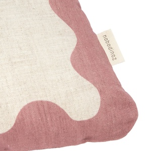 Coussin 45x30cm LIN FRANÇAIS VIBES L Nobodinoz Pink