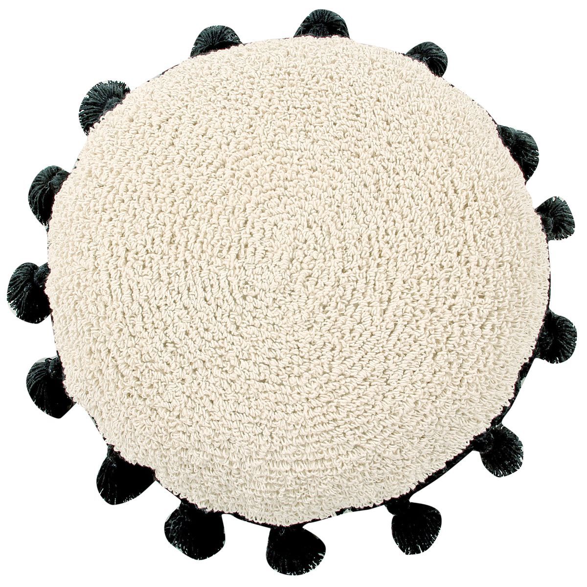 Coussin 48cm CIRCLE Lorena Canals Black