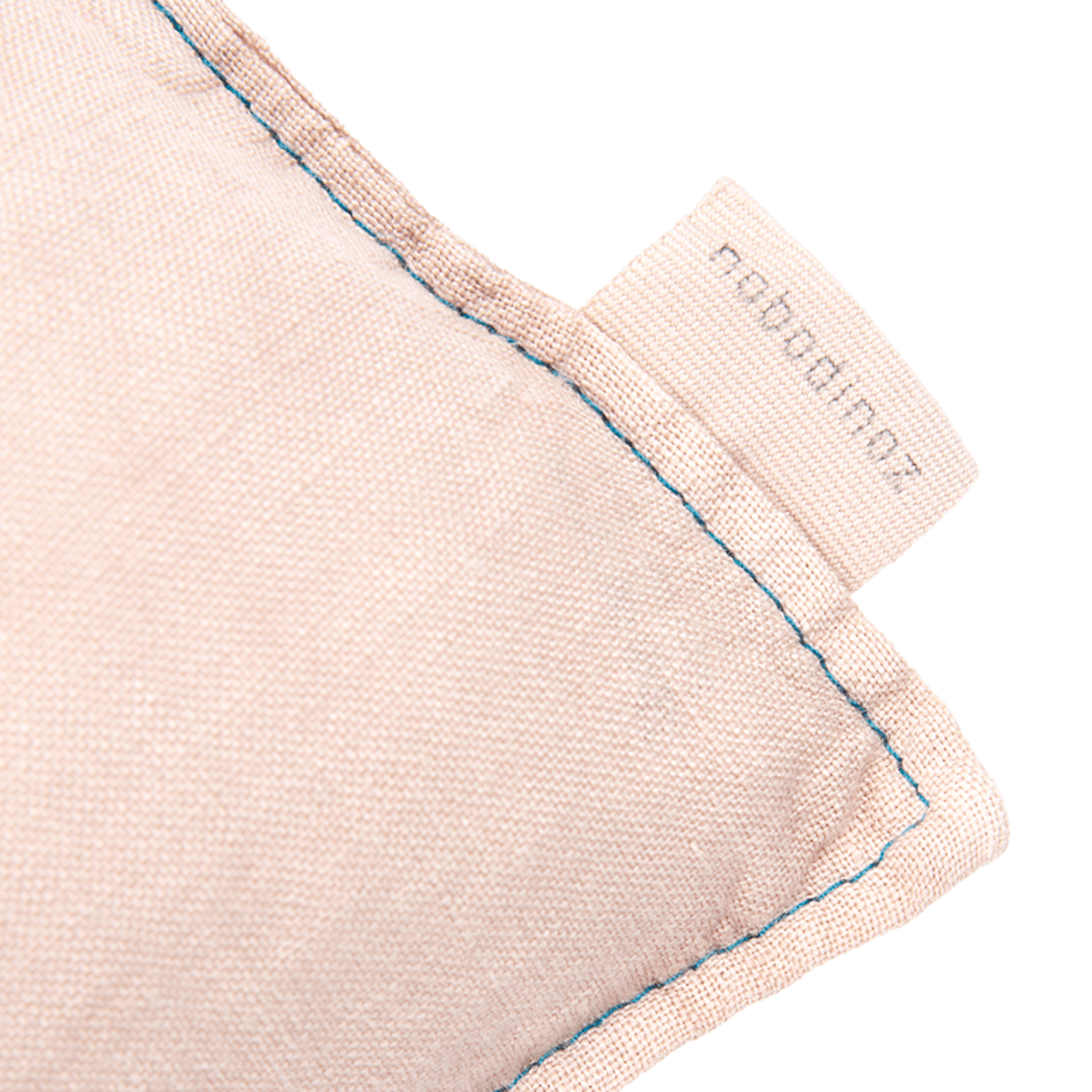 Coussin 50x30cm FRENCH LINEN Nobodinoz embroided mauve pink